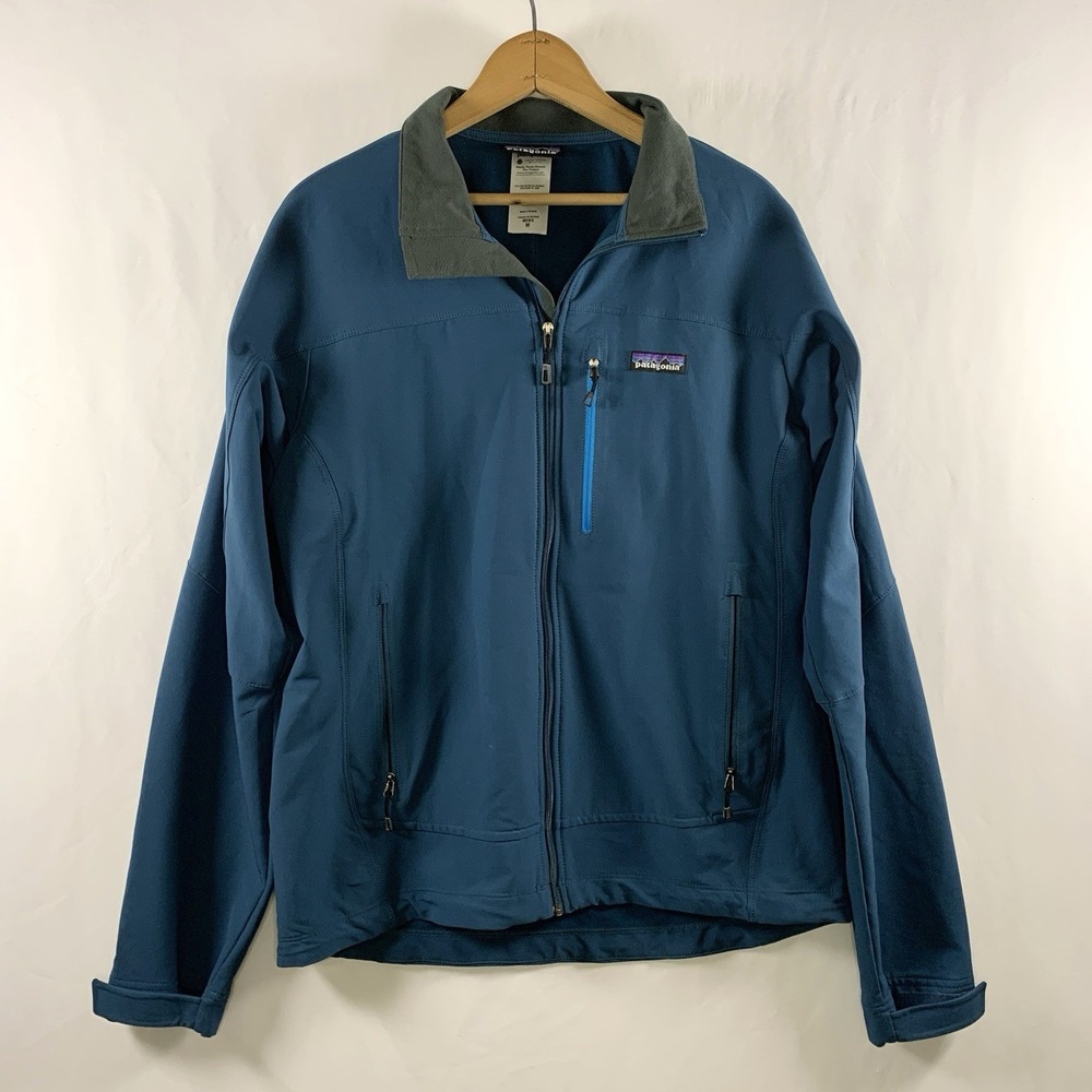 Patagonia Mens Simple Guide Jacket Medium Teal Blue 83746 Softshell Stretch